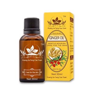 Authentic100 % Ginger Oil Pure Natural Lymphatic Drainage Ginger Oil Gentle Nourish Care for the Skin Essential Oil 30ml