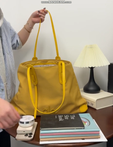 Longchamp Style ALO Utility Tote Handbag Women Vintage Leather Corners Lightweight Multi Compartment Daily Work Travel Sports Shoulder Bag