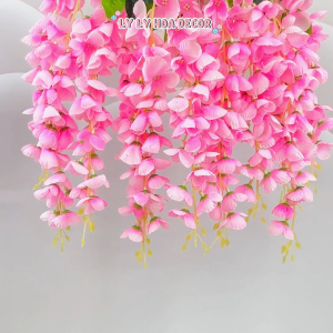Hoa Tử Đằng Rủ 3 nhánh Trang Trí Nhà Cửa Hàng Sự Kiện. Hoa Lụa Decor