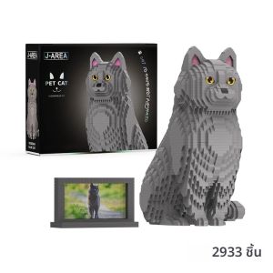 Mirco Particle Cat Building Blocks ของเล่น Persina Cat Ragdoll แมวสยามแมว Shorthair แมวสีฟ้าเดสก์ท็อปเครื่องประดับเด็กผู้หญิงของขวัญ