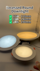 8 inches 24W Round LED Downlight Daylight Household Office Integrated Driver for Ceiling Light Home