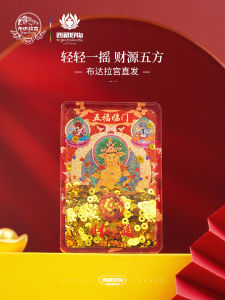 Potala Palace Lucky Sand Flowing North South East West Fridge Magnet New Year Decoration Creative Cultural Gift Tibetan Souvenir