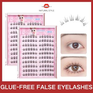 NATURAL STYLE Large Capacity 10 Rows of Glue-Free and No-Removal False Eyelashes Lazy Trilogy Sunflower Single Cluster Natural Curling Glue-Free Eyelashes
