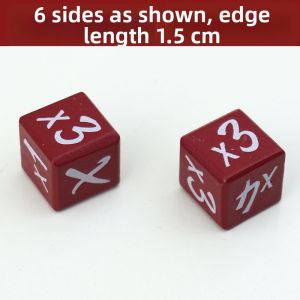 Colorful Numbered Wooden Dice