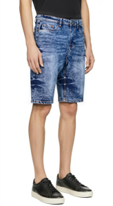 Men’s Denim Shorts Casual Blue Jeans Short Pants Knee Length