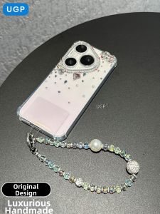 UGP | Luxury Bling Transparent Silicone Phone Case with Strap Full Coverage