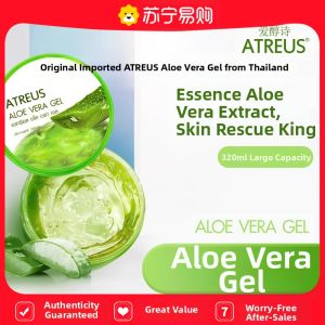 Original ATREUS Aloe Vera Gel Essence Hydrating Moisturizing Mask after Sun Care Gel for Face Autumn Summer Seasonal Use