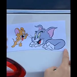 19 x9 cm. Hot girl hit curbs สติ๊กเกอร์ติดรถยนต์ สติกเกอร์สาวร้อน hit curbs สติ๊กเกอร์ติดรถ ตู้เย็น กระเป๋า เฟอร์นิเจอร์ รถจักรยานยนต์ สติกเกอร์ตกแต่ง ปิดรอยขีดข่วน