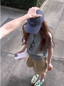 YUEZHONGWEI | Retro American Polo Shirt Short Sleeve Womens T-shirt Summer 2025 New Gray Slim Fit Short Style Round Neck Korean Version