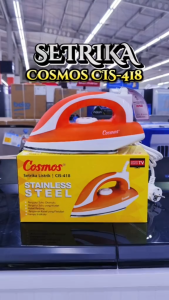 COSMOS CIS418 Setrika Nonstick Anti Lengket Daya 400W Bergaransi Resmi