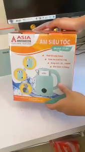 Ấm đun nước siêu tốc Asia 1.8L công suất 1500W inox 304 siêu bền. Hãng chính hãng Asia bảo hành 2 năm lỗi 1 đổi 1