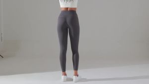 Quần Legging Yoga Nữ Cạp Cao Thoáng Khí Tập Thể Dục Chạy Bộ Đạp Xe Liền Mạch Dài Đến Mắt Cá Chân Quần Áo Thể Thao Phòng Gym