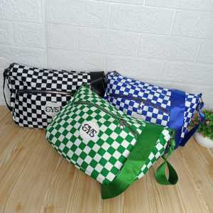 Tas Selempang Wanita Mini Kasual Sling Bag Oxford Polyester Geometris Kekinian Multifungsi COD T288