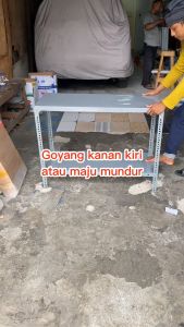Meja Kompor Gas 2 Tungku Bongkar Pasang Rak Kompor Meja Susun Serbaguna Multifungsi Dari Plat Besi