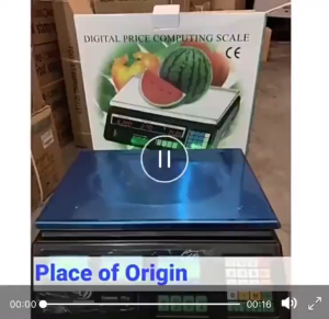 Rechargeable Digital Price Computing Scale 1kg to 40kg