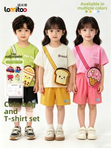 Lomitoo | Cute 3D Baggy Cotton T-Shirt and Shorts Set