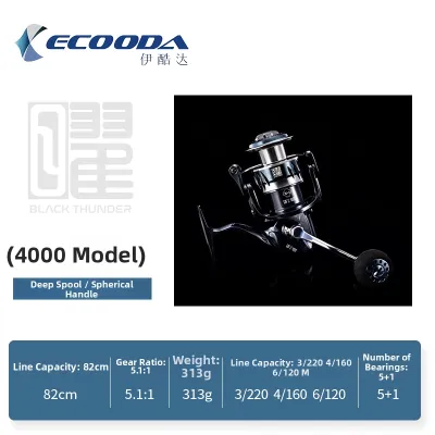 Ecooda | Second Generation Spinning Reel 6 Bearings Waterproof