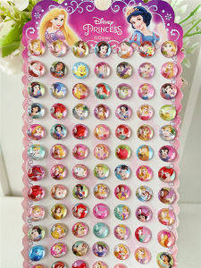 Stickers for Girls Kids Cartoon Crystal Diamond Gem 3D Three-Dimensional Stickers Aisha Snowyprincess Girl Earrings Stickers