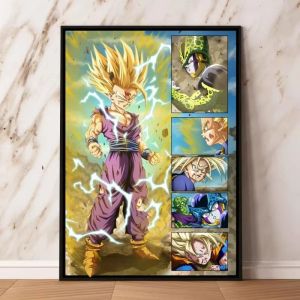 Bandai | Dragon Ball Z Anime 5D Diamond Painting Full Round Drill DIY Mosaic Unframed Picture Home Wall Decor for Manga Collection Fans
