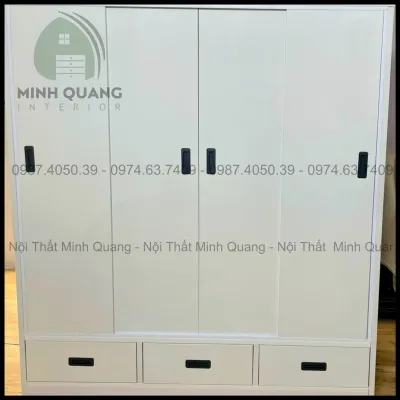 Tủ áo 1m6x1m8x45. Tủ áo 4 cánh cửa lùa Tủ quần áo nhựa đài loan giá siêu ưu đãi. Thiết kế đa dạng mẫu mã mới hiện đại. Nhận làm theo kích thước yêu cầu của khách. Miễn phí lắp đặt và vận chuyển kvtphcm.