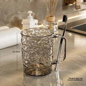 Toothbrush Cup Dual-Sided Design Home Bathroom Accessories Dentifrice Cup High-End Lightweight Aesthetic Value Plastic Material