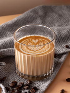 Coffee Glass Cup Ice American Latte Cup Water Cup For Home Whiskey Shot Glass Milk Cup Good-looking Cool Drinks Cup
