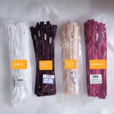 Resleting YKK bahan Resleting / Sleting YKK Diameter/7inch/5 inch YKK (1 Lusin)12 pcs