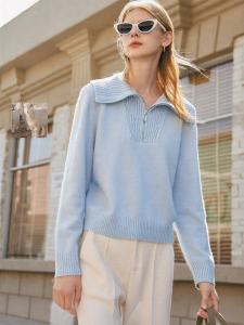 FAMANXUAN | French Style New 100% Wool Womens Sweater