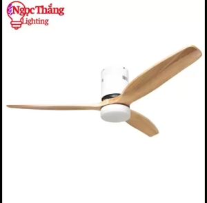 Quạt Trần Đèn 3 Cánh Gỗ Trang Trí Sảnh Phòng Khách Cao Cấp VF36 Ngọc Thắng (Kèm remote điều khiển từ xa)