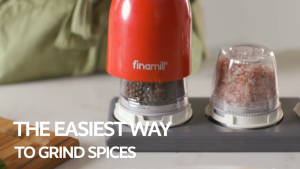 Finamill Pepper Mill & Spice Grinder │USB Rechargeable │ Adjustable Coarseness │ Swappable grinding pods