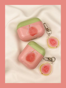 Fresh Summer Lychee Fruit Pattern Wireless Bluetooth Earphone Case Protective Cover for Apple AirPods 1 2 3 4 pro Generation