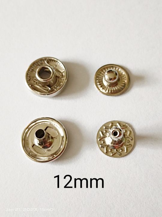 10 Sets Metal Brass Press Stud Sewing Button Snap Fastener Craft Clothes  Bag DIY