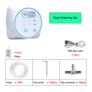 WiFi Smart Garden Irrigation Controller Plant Automatic Drip Irrigation System Mobile Phone Control Watering Timer Device set
