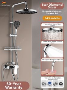 YALANDENG | Copper High-Pressure Shower Set
