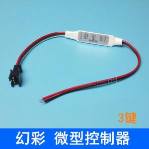 Led Magic Color Controller 3-Key Manual Control Dimmer WS2811 Light Strip Full Color Mini 5v12V Running Water Horse T
