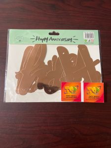Happy anniversary bunting banner