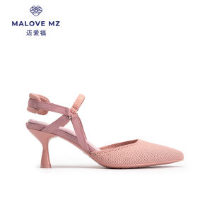 Elegant MALOVE MZ Sandals Womens 2024 New High Heel Shoes with Buckle Design Front Open Back Hollow out Fashionable