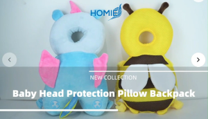 HOMIE Baby Head Protector Pillow Backpack / Anti-Fall Safety Cushion/Soft Fabric Adjustable Shoulder