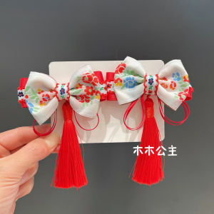 Childrens Ethnic Hair Accessories New Year Style Baby Tang Suit Hair Clips And Hairpins Traditional Chinese Style Girls Hair Accessories