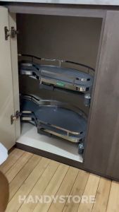 Kitchen Cabinet Lazy Susan Pull out Basket/ Shelf/ Magic Corner Basket