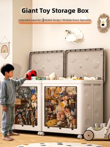 Flip Cover Foldable Rolling Large Capacity Storage Box