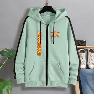 jaket hoodie ziper sweater jumper gaming kombinasi bahan fleece lengan panjang jumbo big size over size xxl xxxl xxxxl xxxxxl