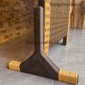 Sketsel Pemisah Ruangan Rotan sintetis Lipat Tinggi 170cm 2-4 pintu. 