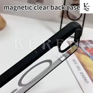 NEW ARRIVAL BLACK HYBRID DOVE TRANSPARANT MAGSAFE CASE FOR IPHONE XR 11 12 13 14 15 PRO PLUS PROMAX