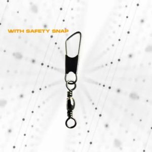 Tornado Fishing Barrel Swivel With Safety Snap
