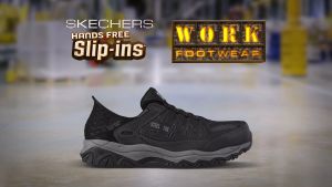 Skechers สเก็ตเชอร์ส รองเท้าผู้ชาย Men Work Max Cushioning Elite Slip Resistant Shoes - 200021-BLK