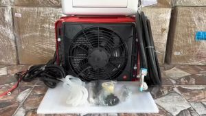 ชุดตู้คอยล์เย็น+คอยล์ร้อน DC 24 V รุ่นประหยัด สำหรับ รถบรรทุก รถบัส และรถแทรกเตอร์ ไฟฟ้าระบบ DC 24 V คอยล์เย็น รุ่นใหม่ ฝาสวิง