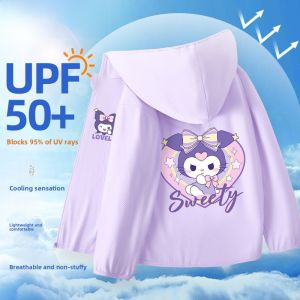 Lightweight Quick-Dry Ice Silk Childrens Sun Protection Clothing Stylish Summer Outfit for Girls Breathable UV Protection Outerwear