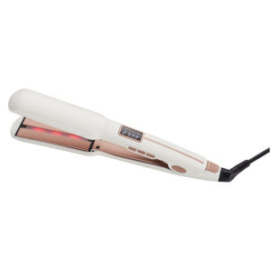 TINSOL 2-in-1 Straightening and Curling Iron Infrared Hair Straightener Wave Plate Curling Iron with Digital Temperature Display