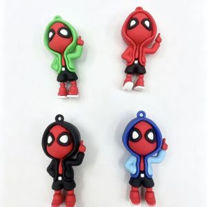 clu Spider-Man Miles Morales Keychain Cute Cartoon Hoodie Design Bag Charm ulc